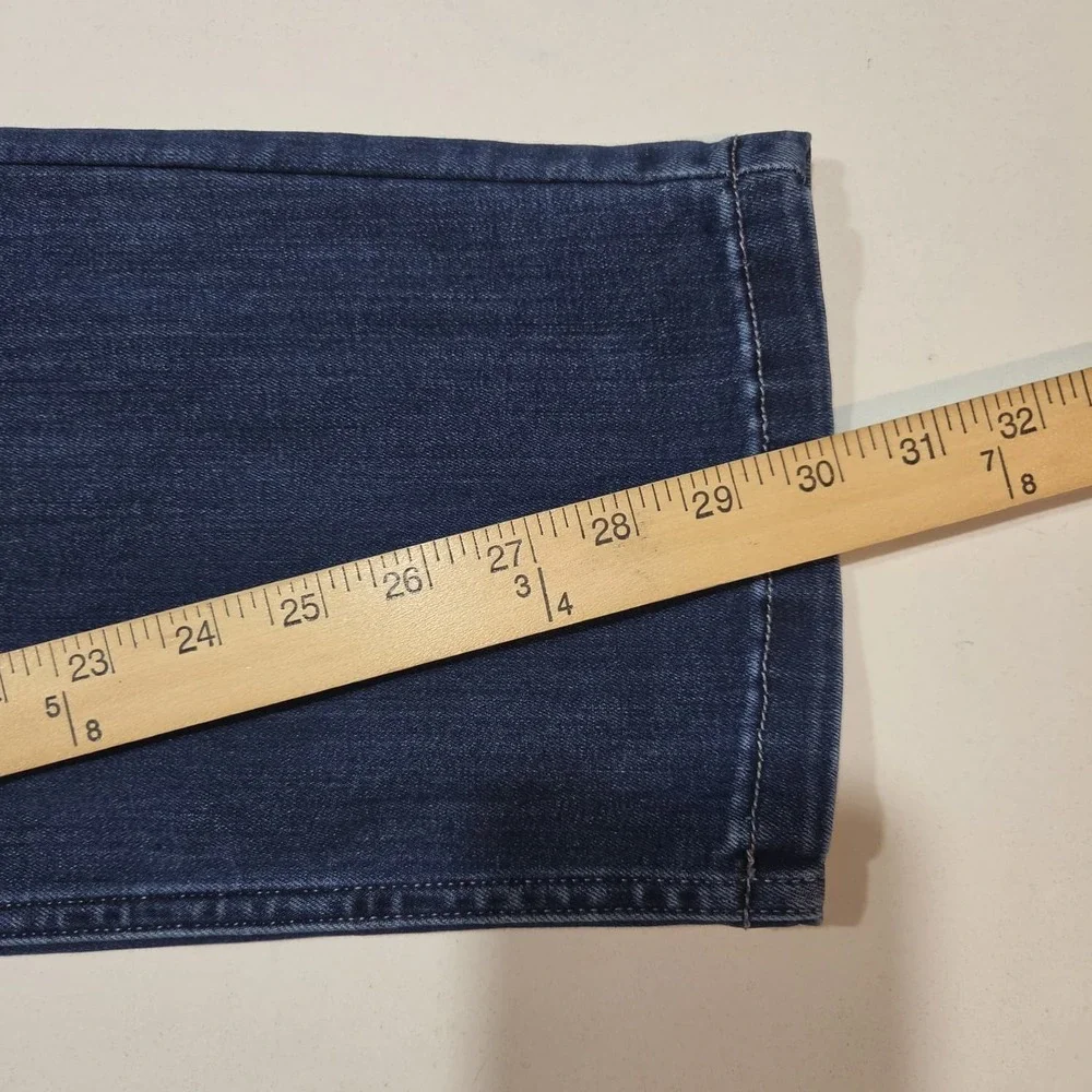 Mugsy Straight Blue Kinzies Med Wash Jeans Mens 40x30(38x30) Stretch Denim